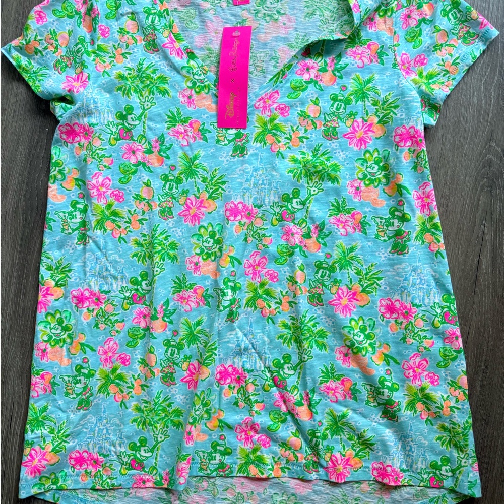 Lilly Pulitzer Women's Floral Blouse - Blue, Green, and Pink